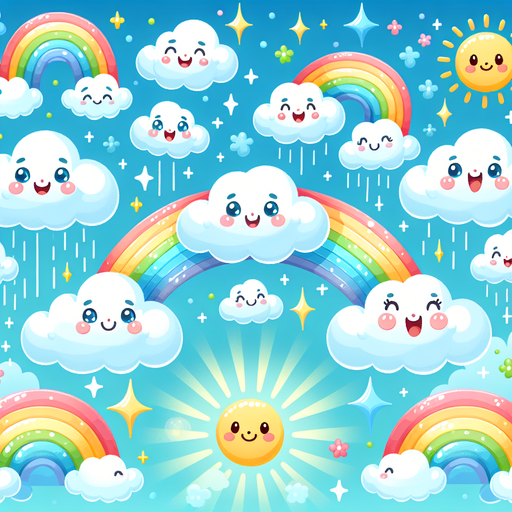 Charming Cloud Friends Diamonded Painting Kits