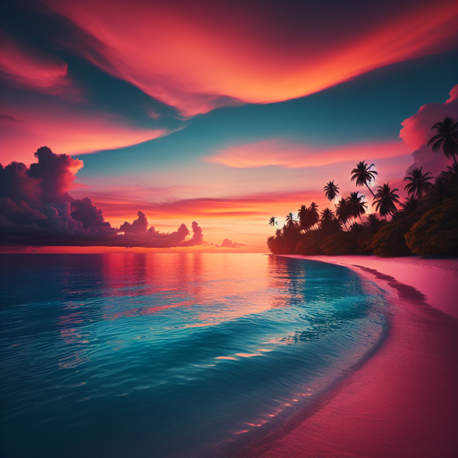Tropical Sunset Escape Paint By Diamonds Kits