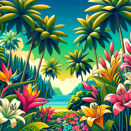 Tropical Escape Paint By Color