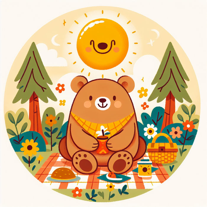 Sunny Bear Paint By Color