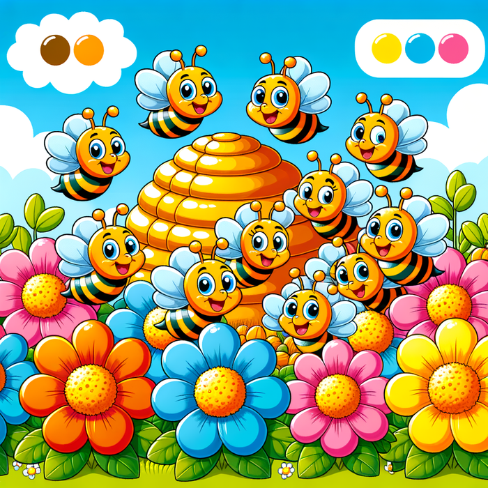 Busy Bee Hive Paint By Diamonds Kits