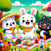 Playful Picnic Party Diamond Painting