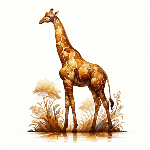 Giraffe Grace Spectacle Paint By Diamonds Kits