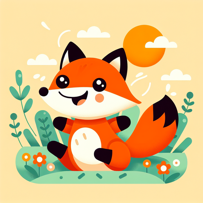 Sunny Day Fox Paint By Color