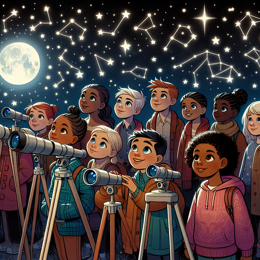 Astronomy Stargazing Night Paint By Diamond