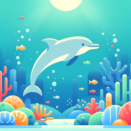 Underwater Explorer Dolphin Paint By Color