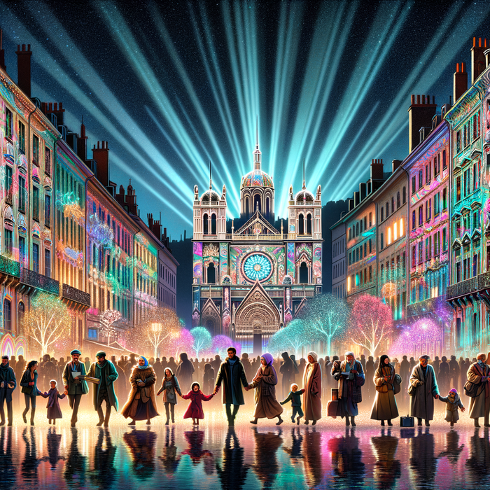 Festival Of Lights - Lyon Paint By Diamonds Art