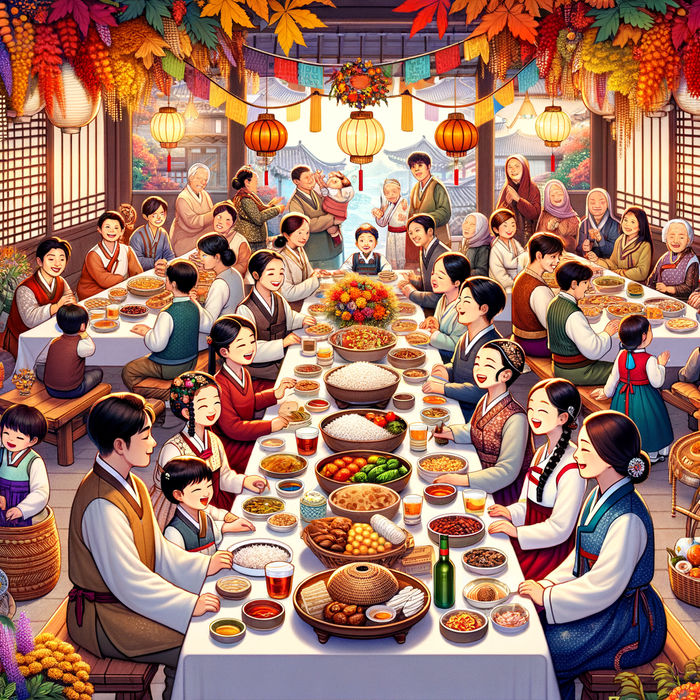 Korean Chuseok Festival - South Korea Paint By Diamonds Art