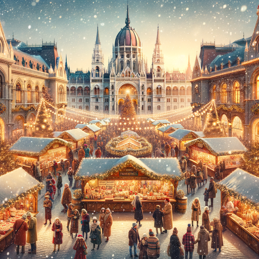 Budapest Christmas Markets - Hungary Diamond Painting