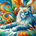 Cat Enchantment Portrait Paint By Color