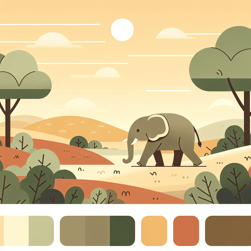 Elephant's Earthy Escape Paint By Diamonds