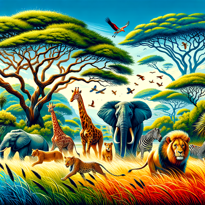 Adventurous Safari Expedition Paint By Diamonds Art