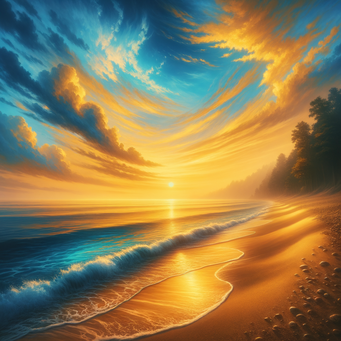 Golden Hour Beach Paint By Diamonds