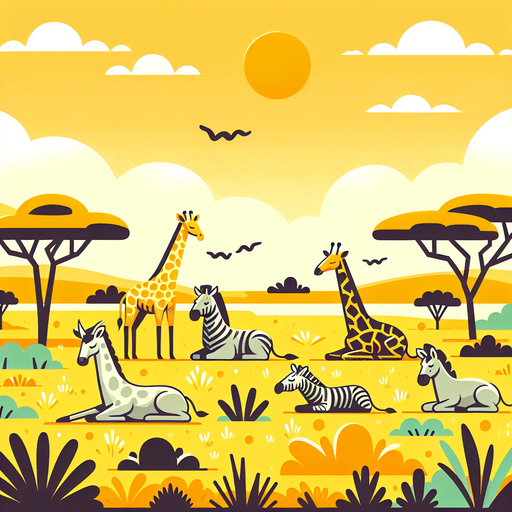 Sunny Savanna Painting Diamond Kit