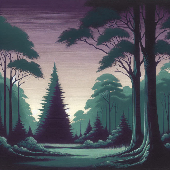 Forest Twilight Paint By Diamond