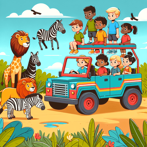 Jungle Safari Journey Painting By Diamonds Kit