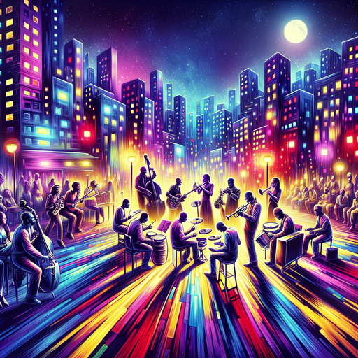 Urban Jazz Night Painting Diamond Kit