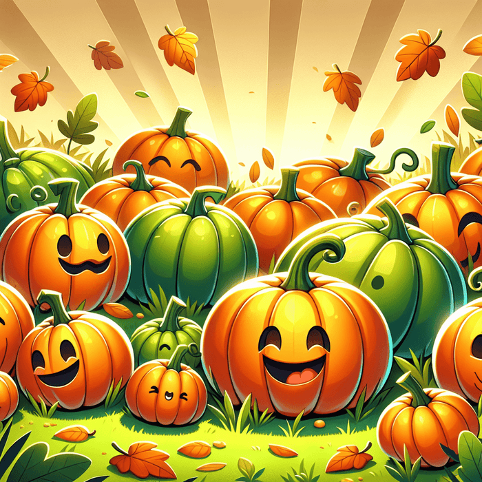 Whimsical Pumpkin Patch Paint By Diamonds Art