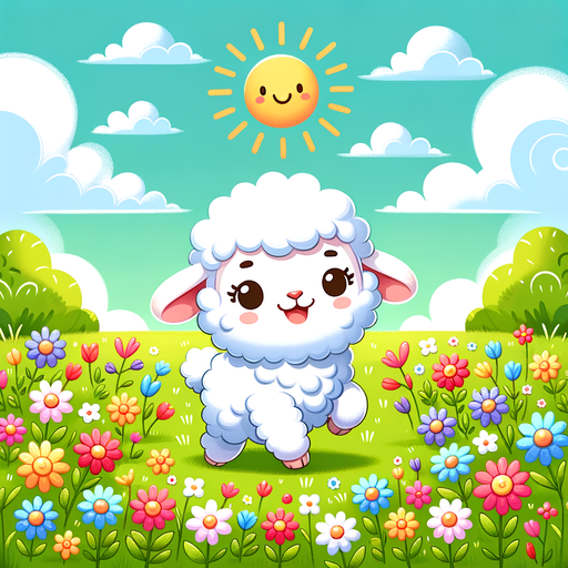 Fluffy Lamb DIY Paint By Diamonds