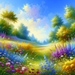 Idyllic Summer Meadow Paint By Color