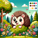 Playful Hedgehog Diamond Painting