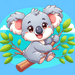Playful Koala Paint By Diamonds Kits