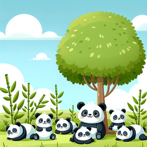 Peaceful Panda Pasture DIY Paint By Diamonds