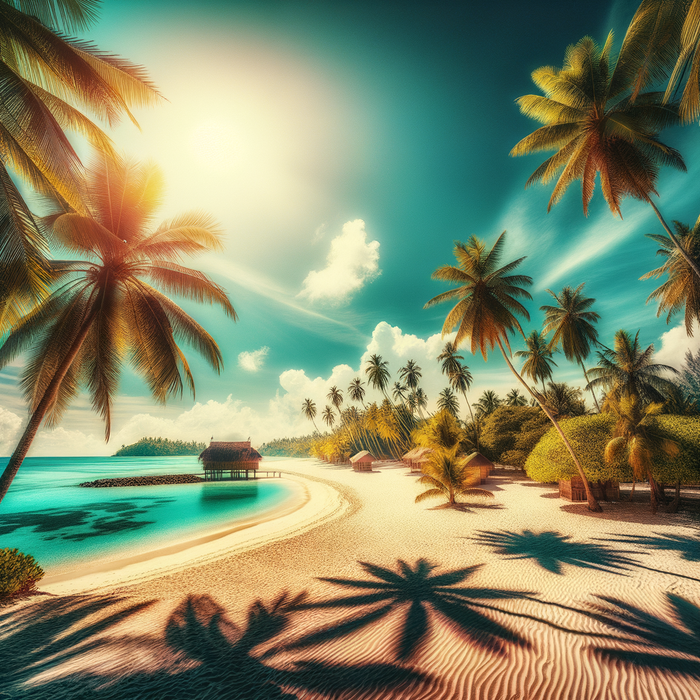 Tropical Paradise Getaway 5D DIY Paint By Diamond Kit