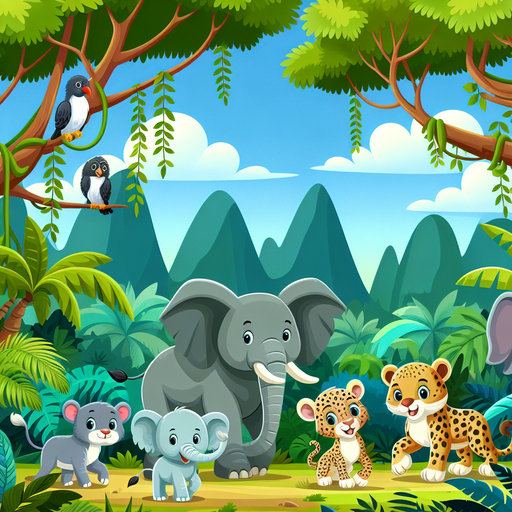 Safari Jungle Exploration Paint By Diamonds