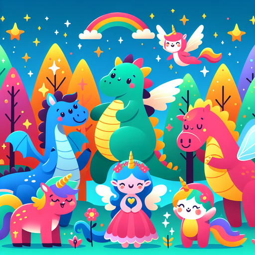 Magical Creature Friends Paint By Diamonds