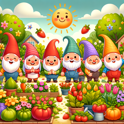 Happy Gardening Gnomes Painting Diamond Kit