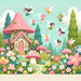 Charming Fairy Cottage Paint By Color