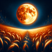 Harvest Moon Glow Painting Diamond Kit