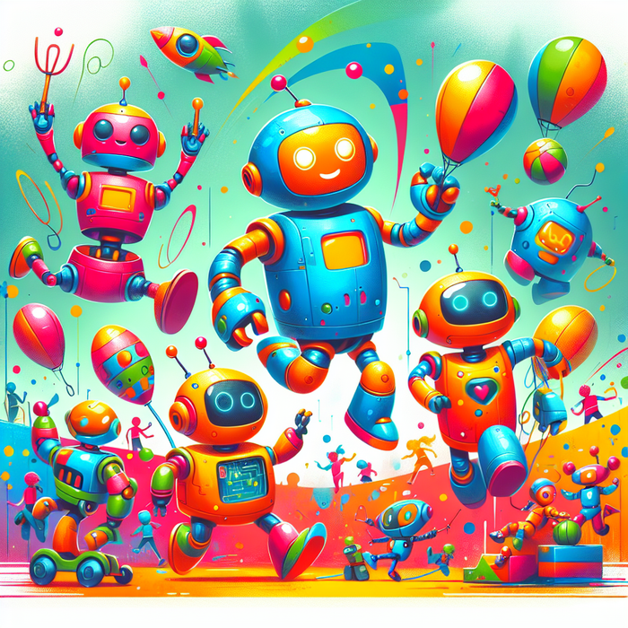 Funky Robot Adventure Paint By Diamonds Kits