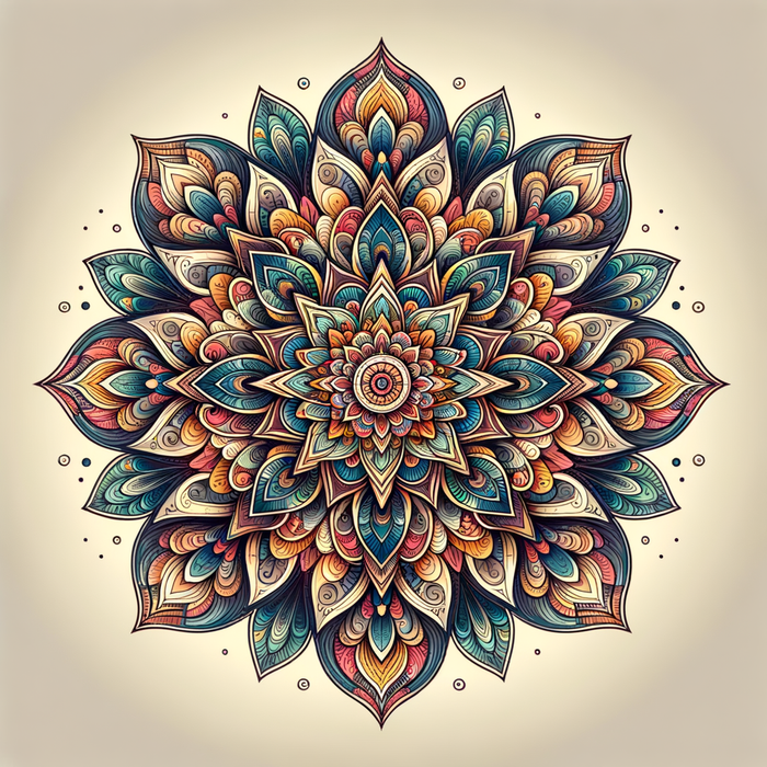 Bohemian Mandala 5D DIY Paint By Diamond Kit