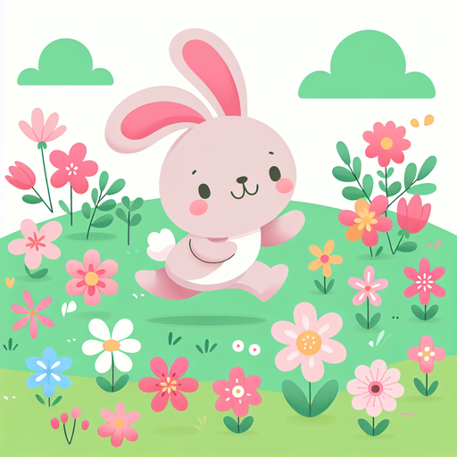 Bunny's Spring Adventure DIY Paint By Diamonds