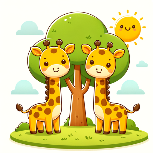 Friendly Giraffe Friends Painting By Diamonds Kit