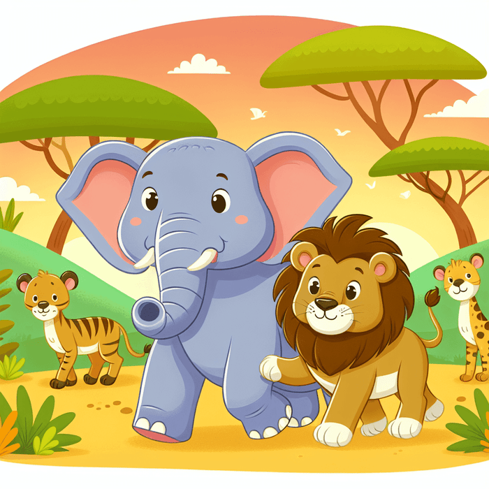 Happy Safari Adventure Painting By Diamonds Kit