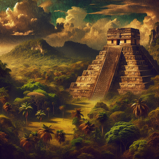 Ancient Mayan Temple Diamond Painting