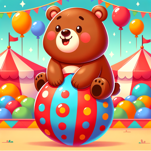 Charming Circus Bear Paint By Diamonds Art