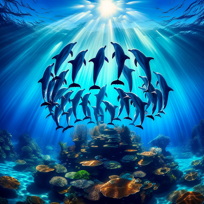 Dolphin Dance Harmony Diamond Painting