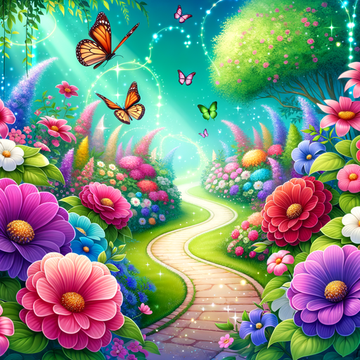 Fantasy Garden Path Paint By Diamonds Art