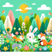 Charming Forest Playtime Painting Diamond Kit