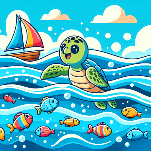 Sailing With Sea Turtles Diamonded Painting Kits