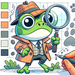 Detective Frog Mystery Paint By Color