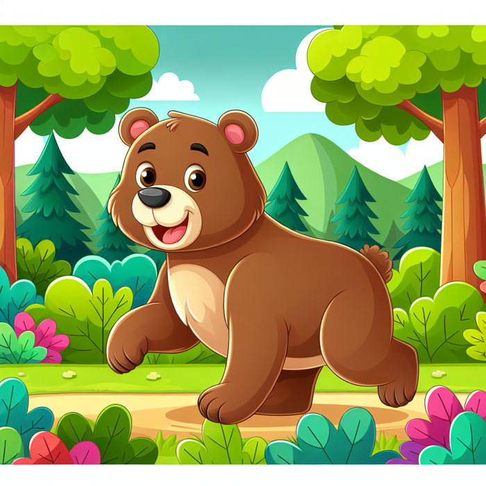 Forest Explorer Bear DIY Paint By Diamonds