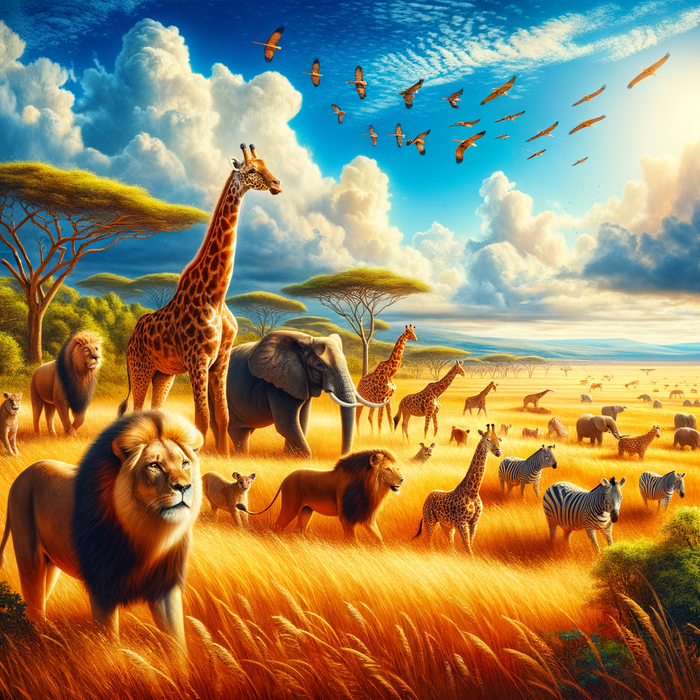 Wild Safari 5D DIY Paint By Diamond Kit