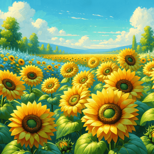 Sunflower Happiness Paint By Diamonds