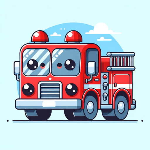 Friendly Fire Truck Fun Paint By Diamonds Art