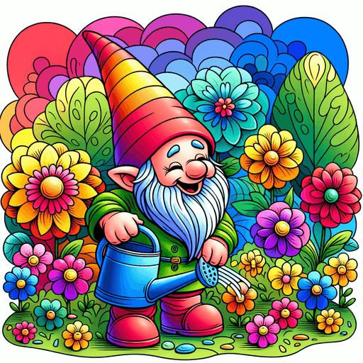 Cheerful Gnome Paint By Diamonds Art